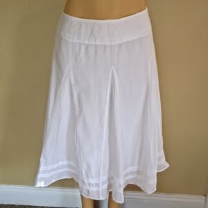 St. John's Bay White A-Line Skirt